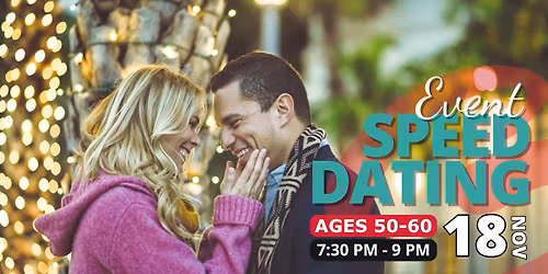 Speed Dating - Ages 50 - 60