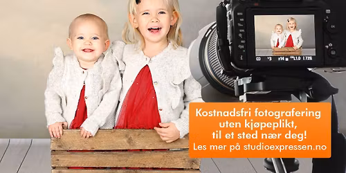 Kostnadsfri barnefotografering uten kjøpsplikt på 