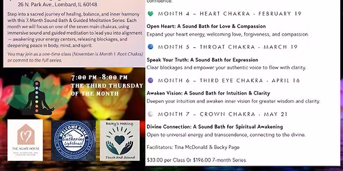 Harmonic Healing: A 7-Month Sound Bath & Chakra Meditation Journey