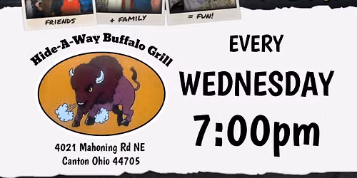Trivia Night! The Hide-A-Way Buffalo Grill in Canton 