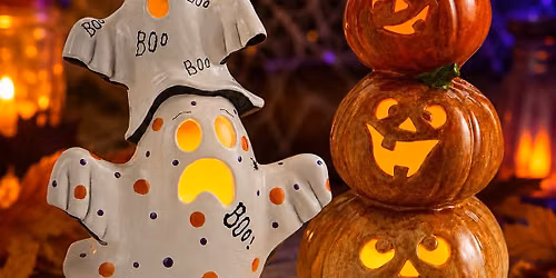 Ceramic Ghost or Pumpkin Painting Class