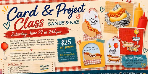 Card & Project Class - Coney Dog Summer