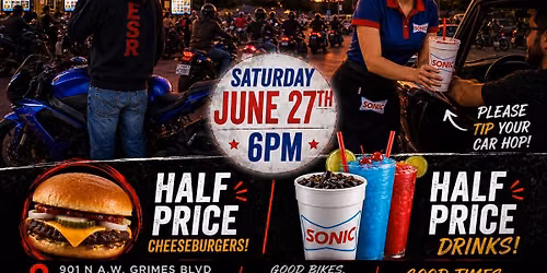 Sonic Bike Night - Every Last Saturday of the Month