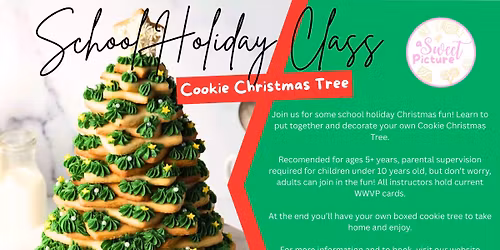 School Holiday Class - Cookie Christmas Tree