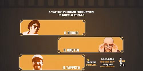 Tappeti Persiani live Crazy Bull Genova