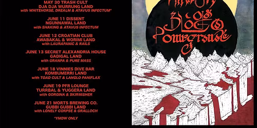 BLOOD OF A POMEGRANATE \/\/ YOUR MOTHERS DISGUSTING WINDOW \/\/ NUCLEAR WINTER EAST COAST TOUR