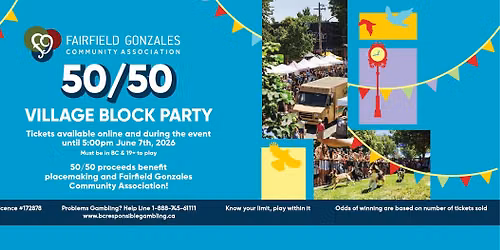 50\/50 Raffle - Village Block Party!