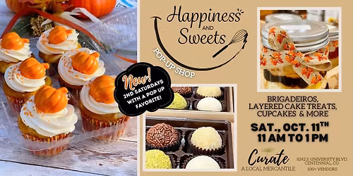 Happiness & Sweets Pop Up at Curate Mercantile