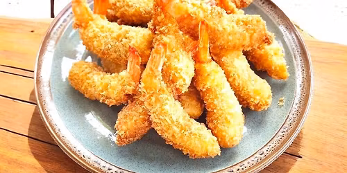 Coconut tempura shrimp week