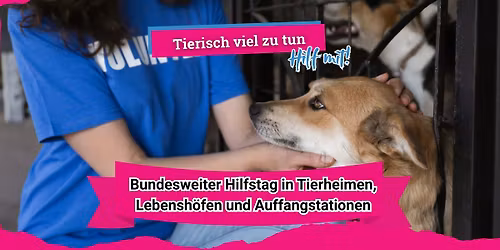 Bundesweiter Hilfstag auf Lebensh\u00f6fen, Tierheimen und Auffangstationen