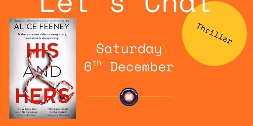 DECEMBER Bay Book Lovers Catch Up | Let\u2019s Chat: His and Hers