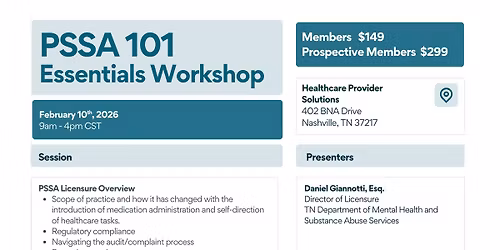 PSSA 101: Tennessee Essentials Workshop