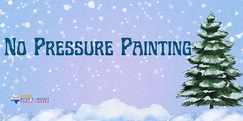 No Pressure Painting- Snowy Trees