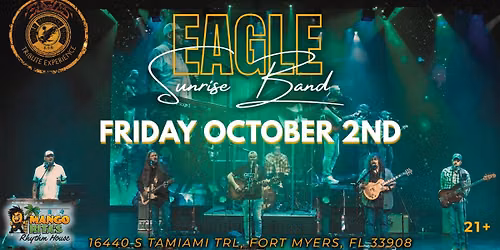 EAGLE SUNRISE BAND - EAGLES TRIBUTE EXPERIENCE at Mango Rita's Rhythm House - Friday, October 2nd