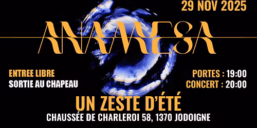 ANÀMESA Live | @Un Zeste d'été