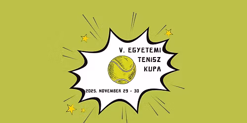 V. Egyetemi Tenisz Kupa