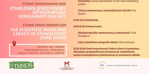 Ethnoksen kev\u00e4tseminaari\/Ethnos v\u00e5rseminarium\/Ethnos Spring Seminar