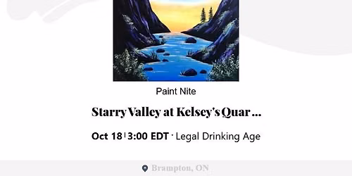Paint Nite at Kelsey's Quarry Edge!