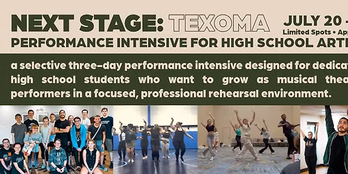 Next Stage: Texoma | Musical Theatre Performance Intensive