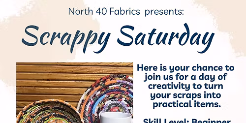 SCRAPPY SAT ~ ROPE BOWL & TRIVET SET