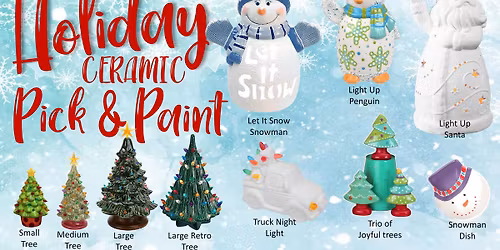 Holiday Ceramic Pick & Paint
