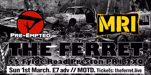 Blitzkrieg (UK82 Hardcore Punk) + Pre-Empted + MRI