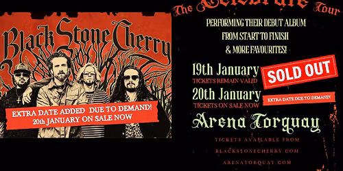 Black Stone Cherry Celebrate Tour - Extra Date 