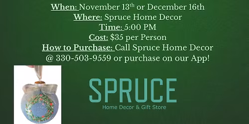 Ornament Sip and Paint Class