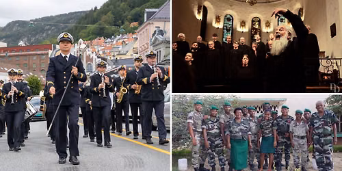 Fredskonsert med SKRUK, milit\u00e6rkoret Lova og Sj\u00f8forsvarets musikkorps