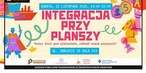 Integracja przy planszy - poznaj \u015bwiat gier planszowych, zdob\u0105d\u017a nowych przyjaci\u00f3\u0142!