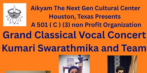 Grand Vocal Concert by Kum. Swarathmika and Team