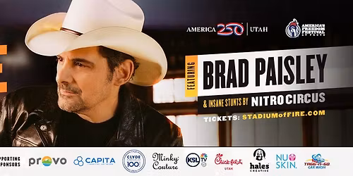 Stadium of Fire - Brad Paisley at LaVell Edwards Stadium
