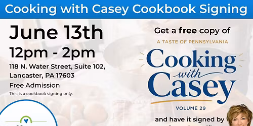 Cooking with Casey Cookbook Signing Event