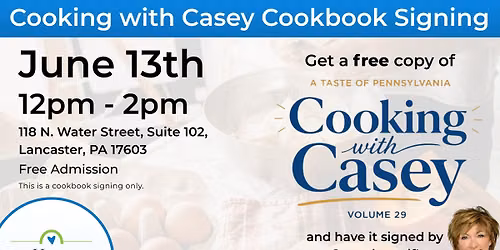 Cooking with Casey Cookbook Signing Event