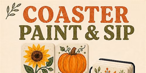 Coaster Paint & Sip at Square Peg Pizzeria
