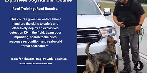 Explosives Detection Dog Handler Course