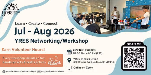 FREE Summer Networking & Workshops | YRES