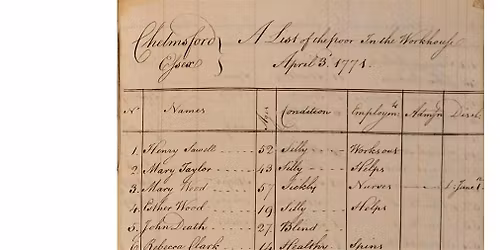 EROP Special: Growing Old and Facing Poverty in Eighteenth-Century Essex