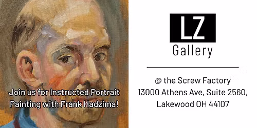 Drop In Instructed Portrait Painting with Frank Hadzima!