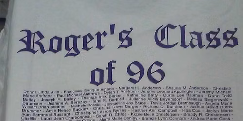 30th Class Reunion
