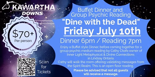 \u201cDine with the Dead\u201d Psychic Group Reading and Buffet Dinner