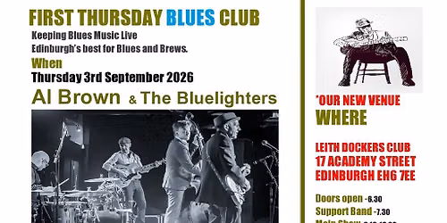 Al Brown and The Bluelighters at the First Thursday Blues Club