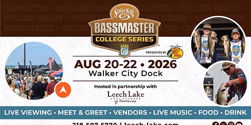 2026 Strike King Bassmaster College Championship on Leech Lake
