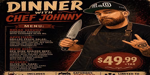 Dinner with Chef Johnny! \ud83c\udf77\ud83c\udf74