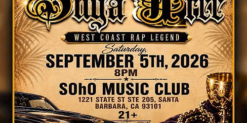 West Coast Rap Legend Suga Free Live At the Soho