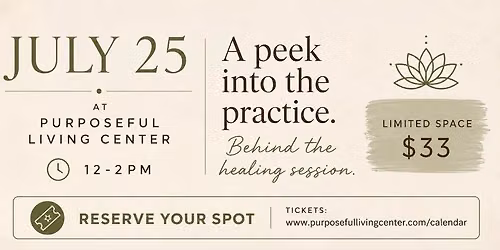 A Peek Into The Practice - Behind the Healing Session