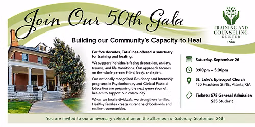 Celebrate Training and Counseling Center's 50th Anniversary!