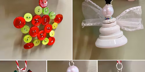 Button Christmas Decorations Workshop 