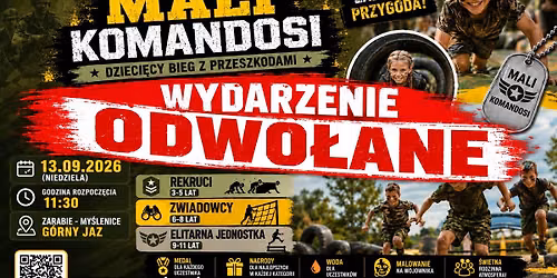 Mali Komandosi Myslenice -Bieg z przeszkodami dla dzieci