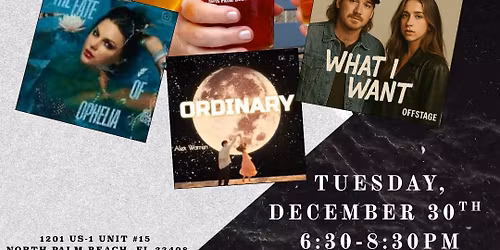 2025 Top Hits Music Bingo